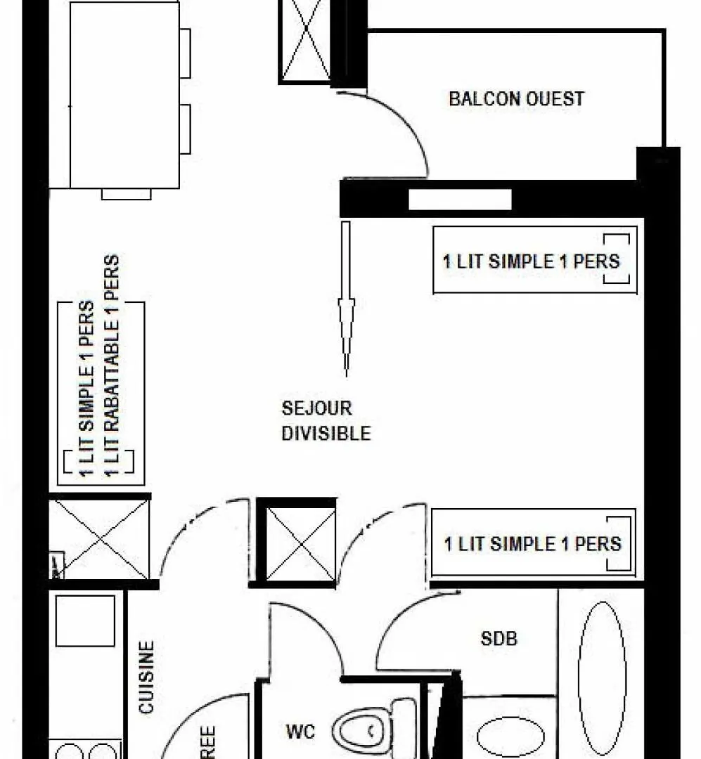 Apartment Residence Le Crey - Studio Pour 3 Personnes Mae-9484 La Plagne